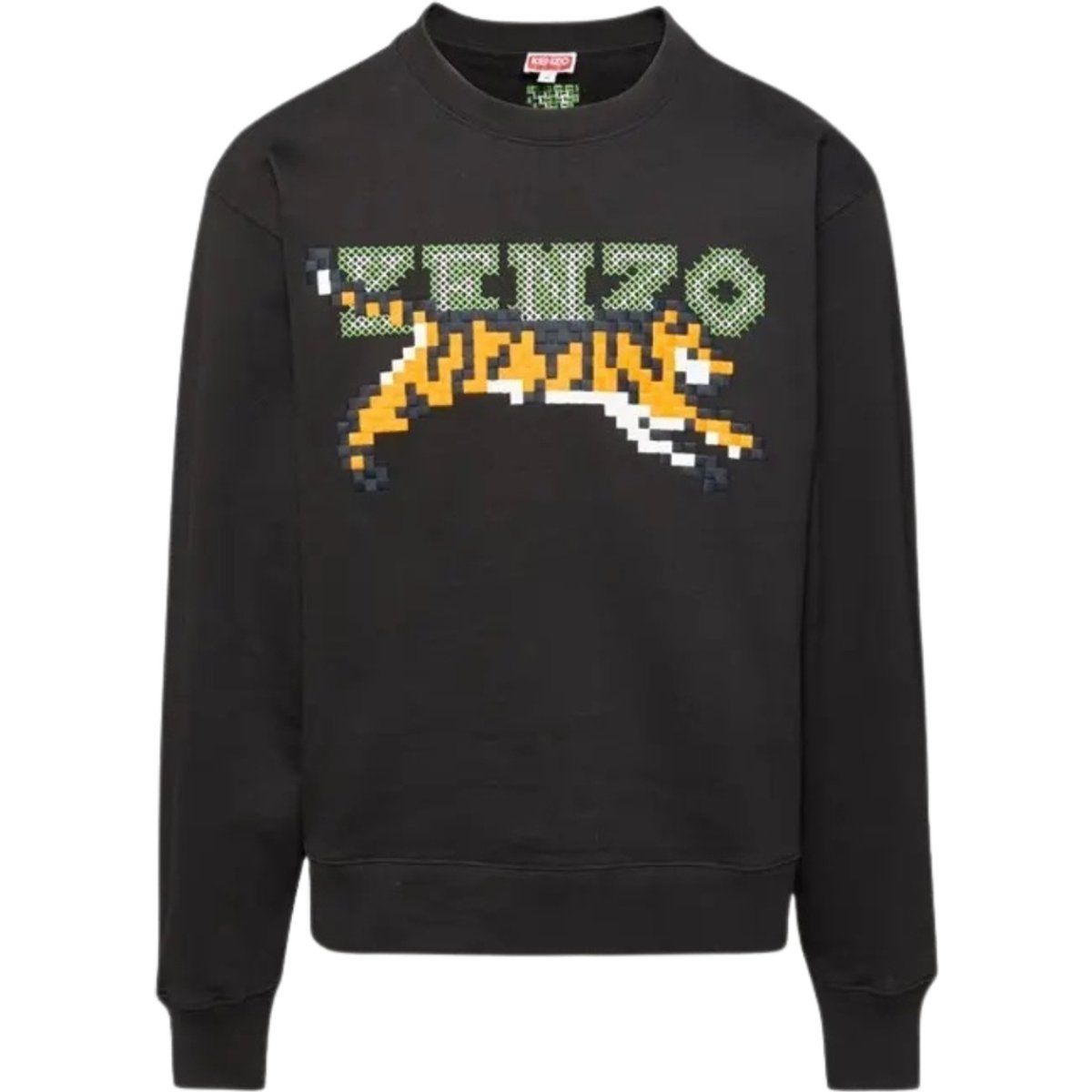 Sweatshirt mit Pixel-Tiger-Grafik