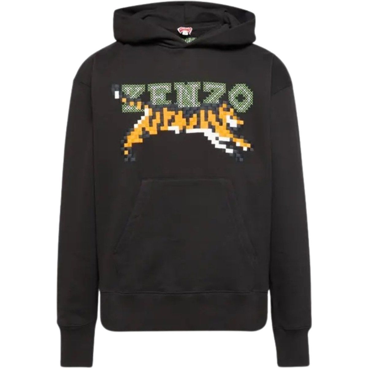 Kapuzenpullover mit Grafikdruck und Tigerdesign