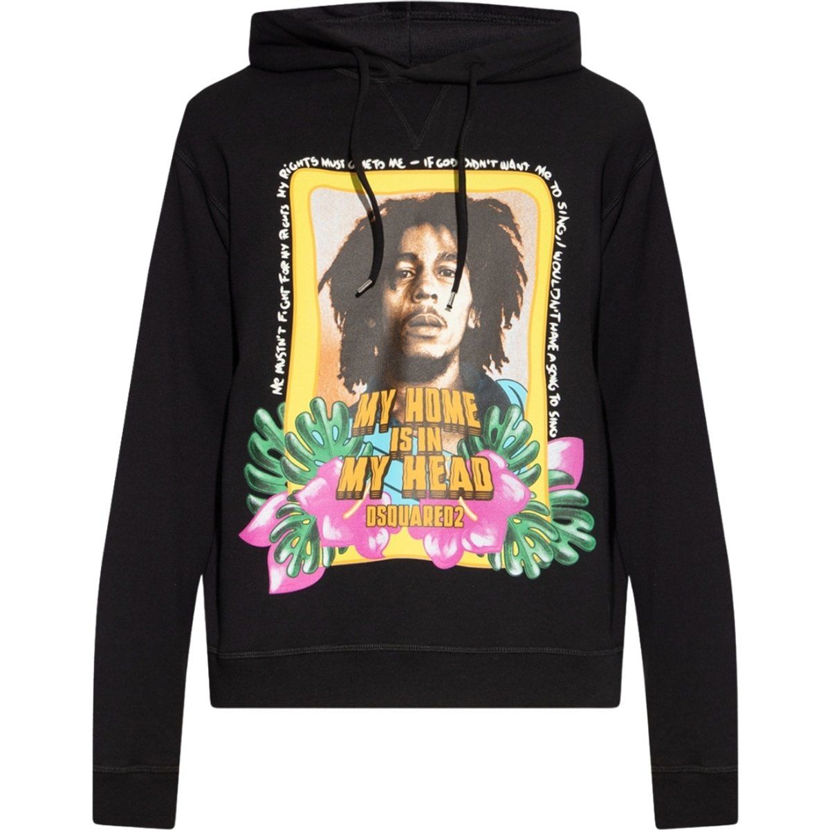 Bob Marley Hoodie mit Grafikprint