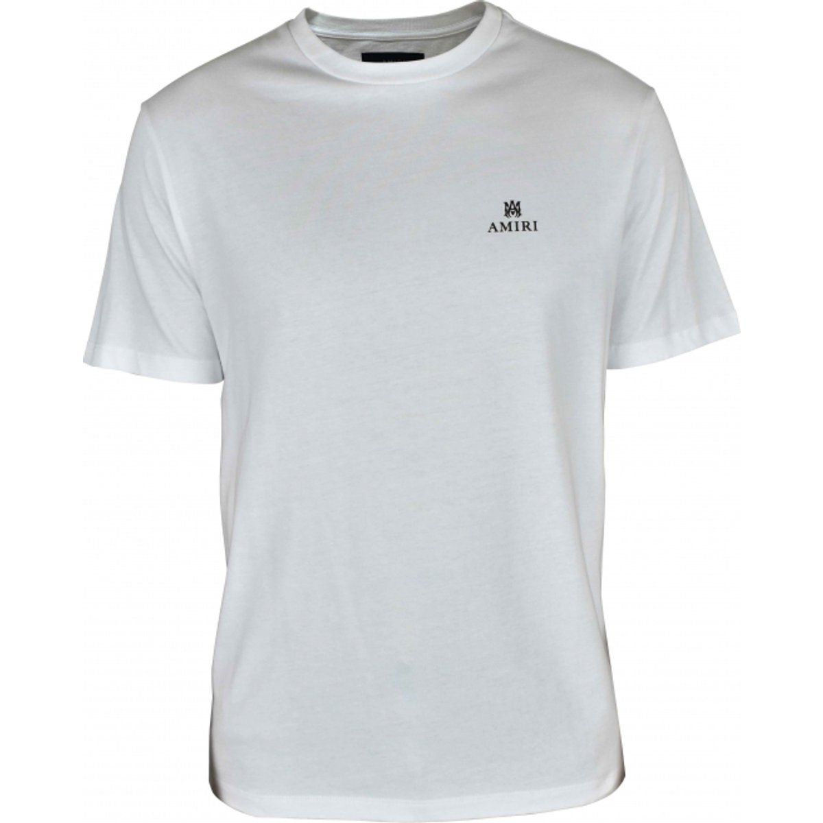 Weißes T-Shirt mit Rundhalsausschnitt und Logo