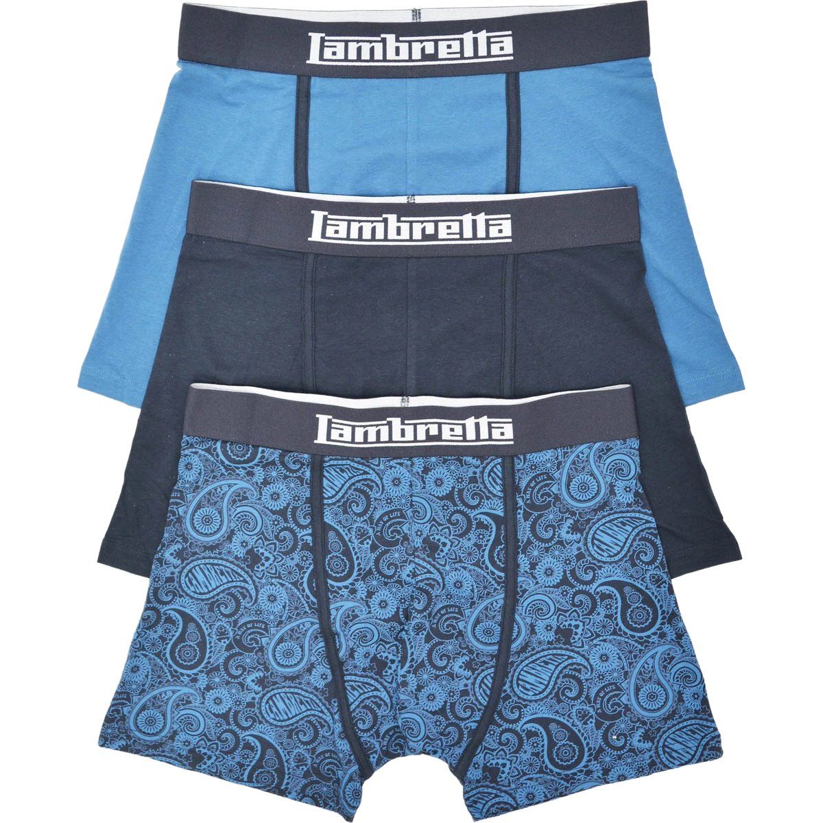 Lambretta - Boxershorts für Herren(3er-Pack) (Marineblau)