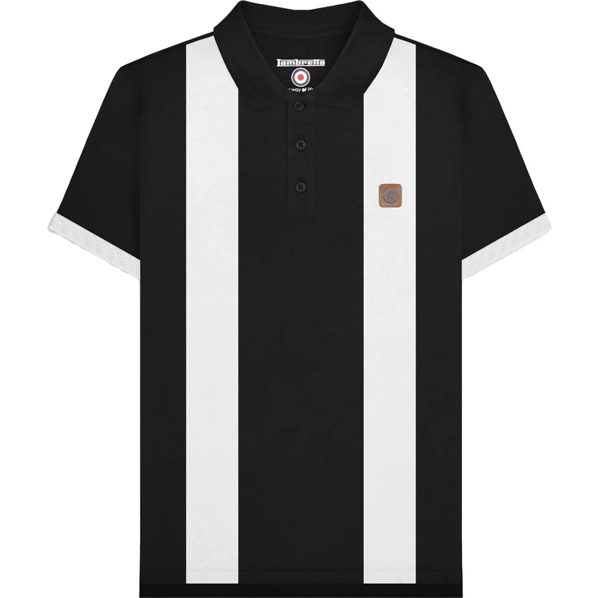 Gestreiftes Mod Poloshirt für Herren