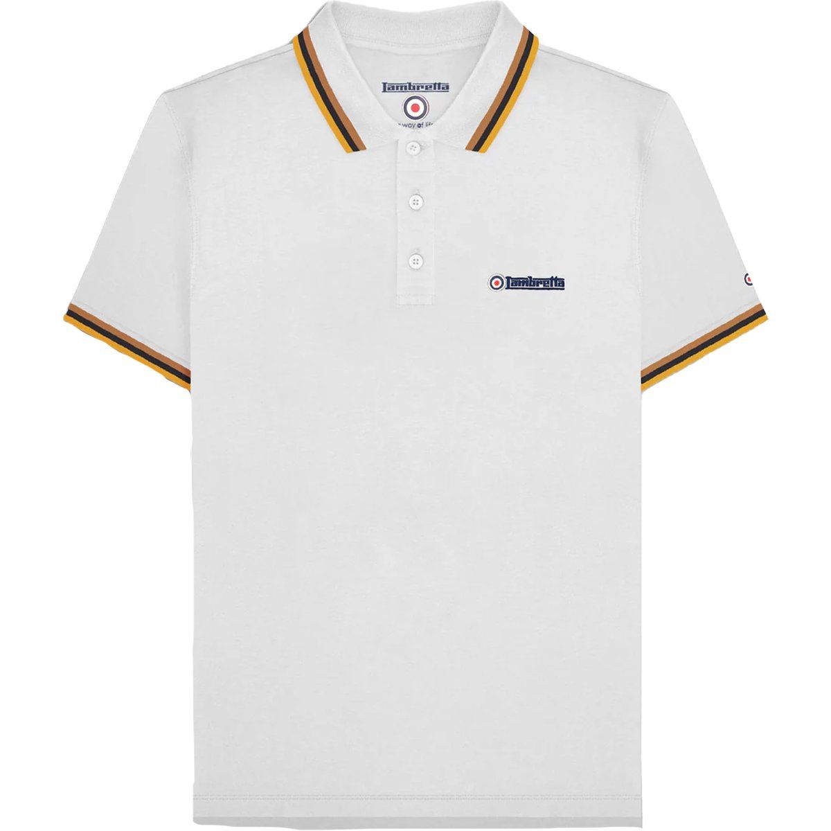 Herren Piqué Poloshirt mit Streifen