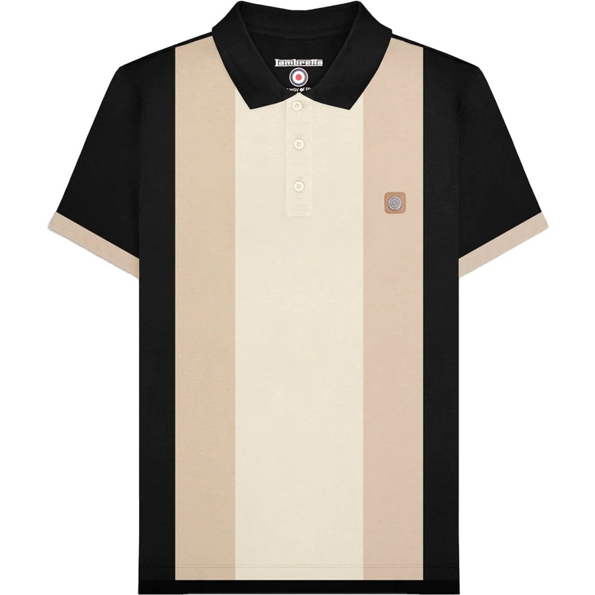 Poloshirt mit vertikalem Streifenmuster