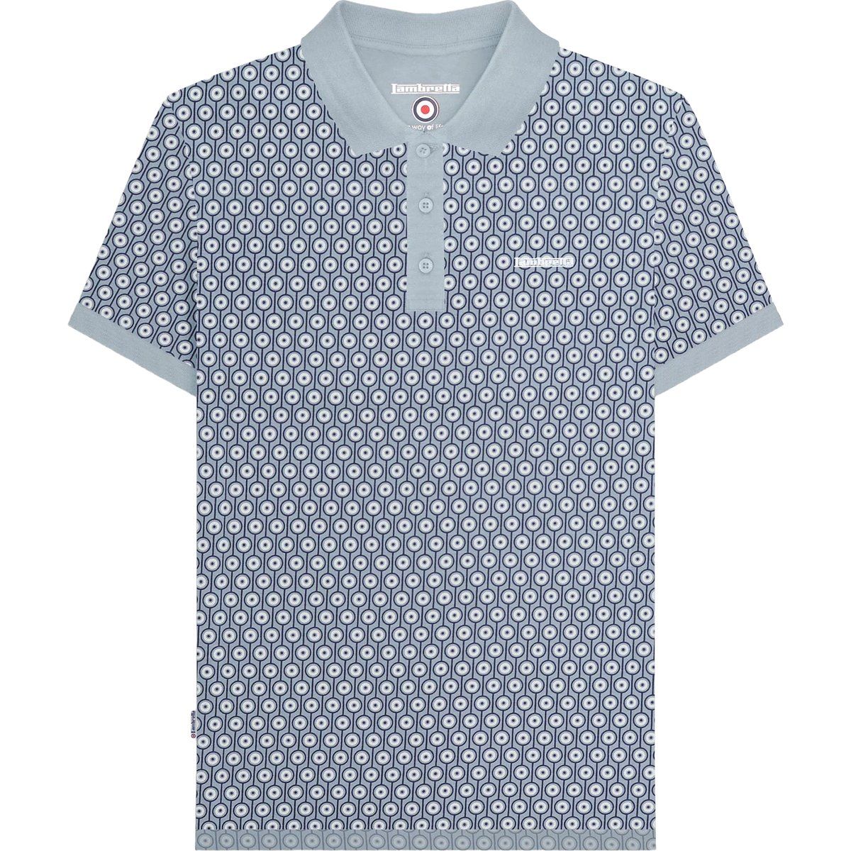 Poloshirt mit geometrischem Print