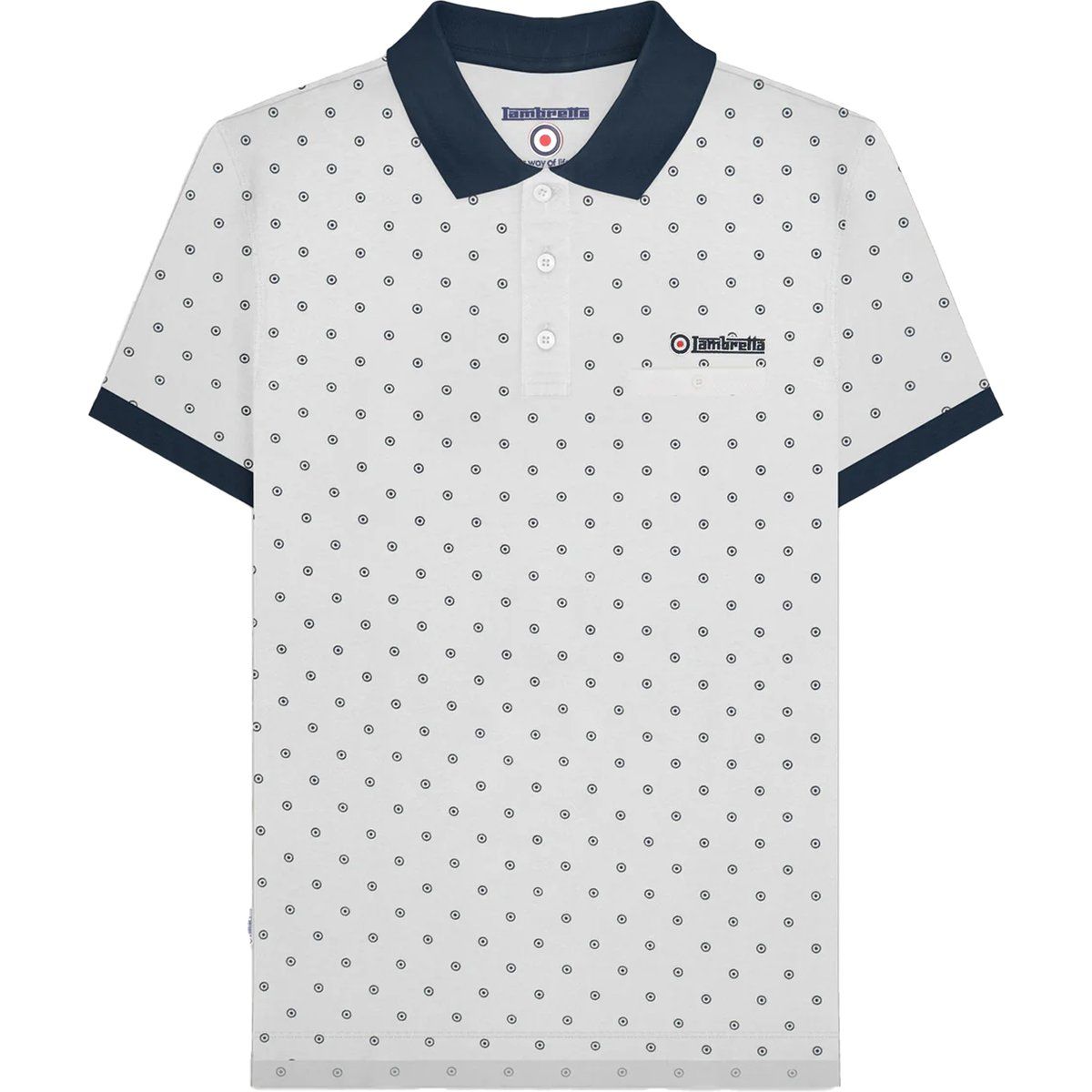 Bedrucktes Piqué-Poloshirt aus Baumwolle