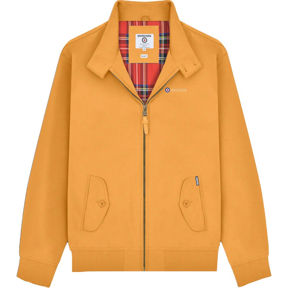 Klassische Harrington-Jacke mit Tartanfutter