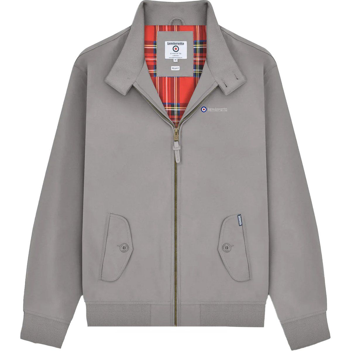 Klassische Harrington-Jacke mit Tartanfutter