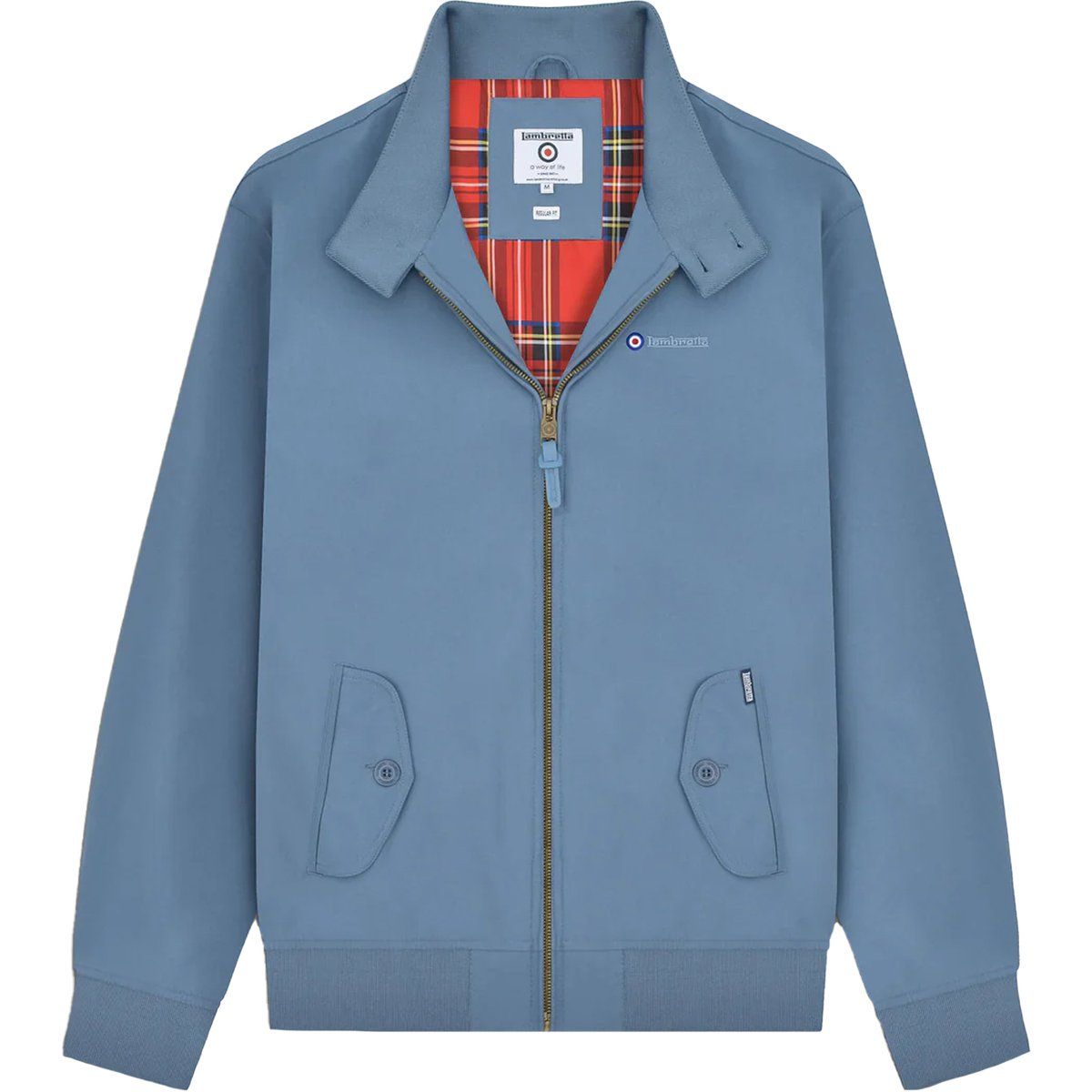Klassische Harrington-Jacke mit Tartanfutter