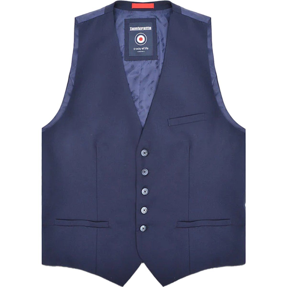 Lambretta - "Oscar" Weste für Herren (Marineblau)