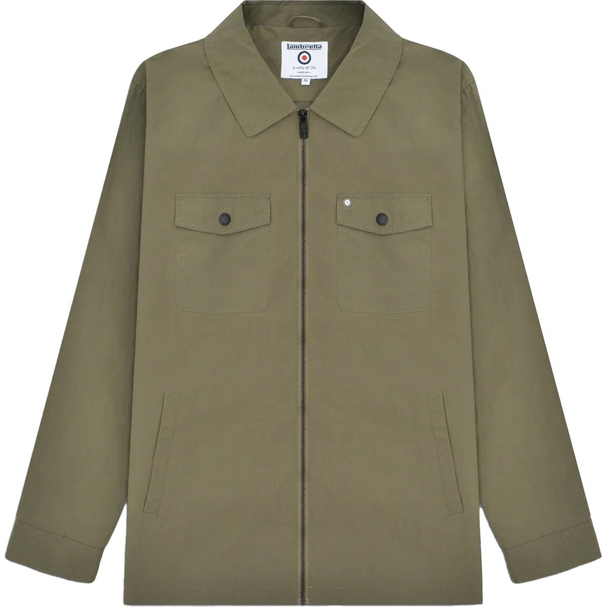 Herren Hemdjacke mit Reißverschluss