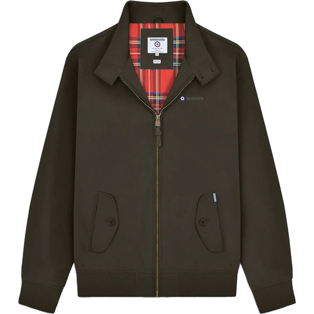 Harringtonjacke für Herren mit Karofutter
