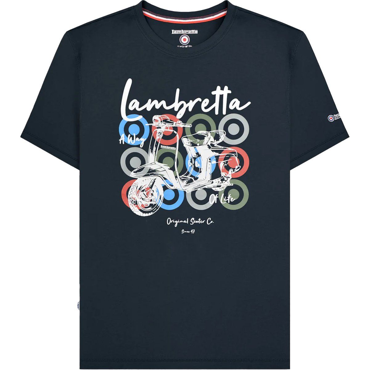 Lambretta Logo Grafik Herren T-Shirt