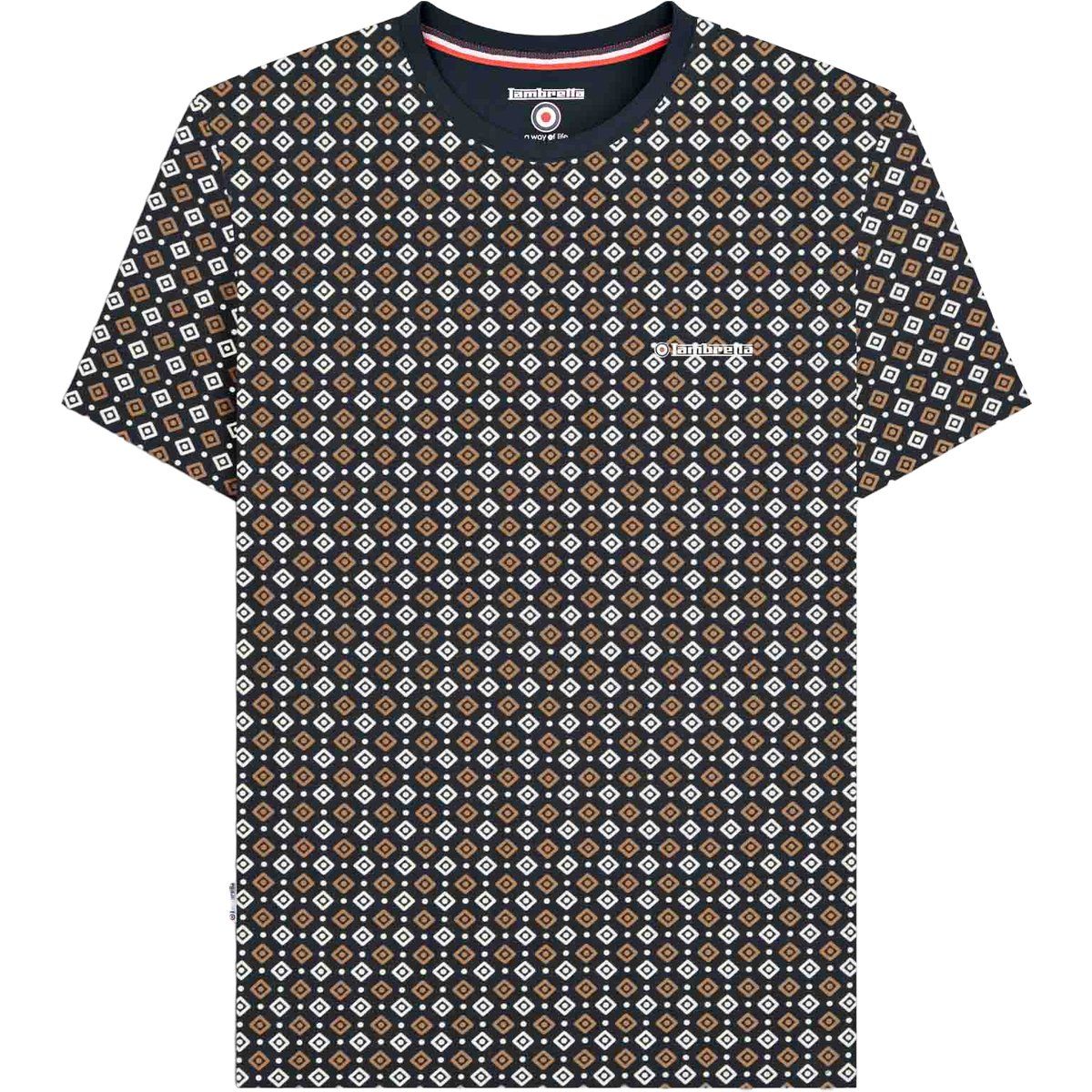 Baumwoll-T-Shirt mit geometrischem Druck