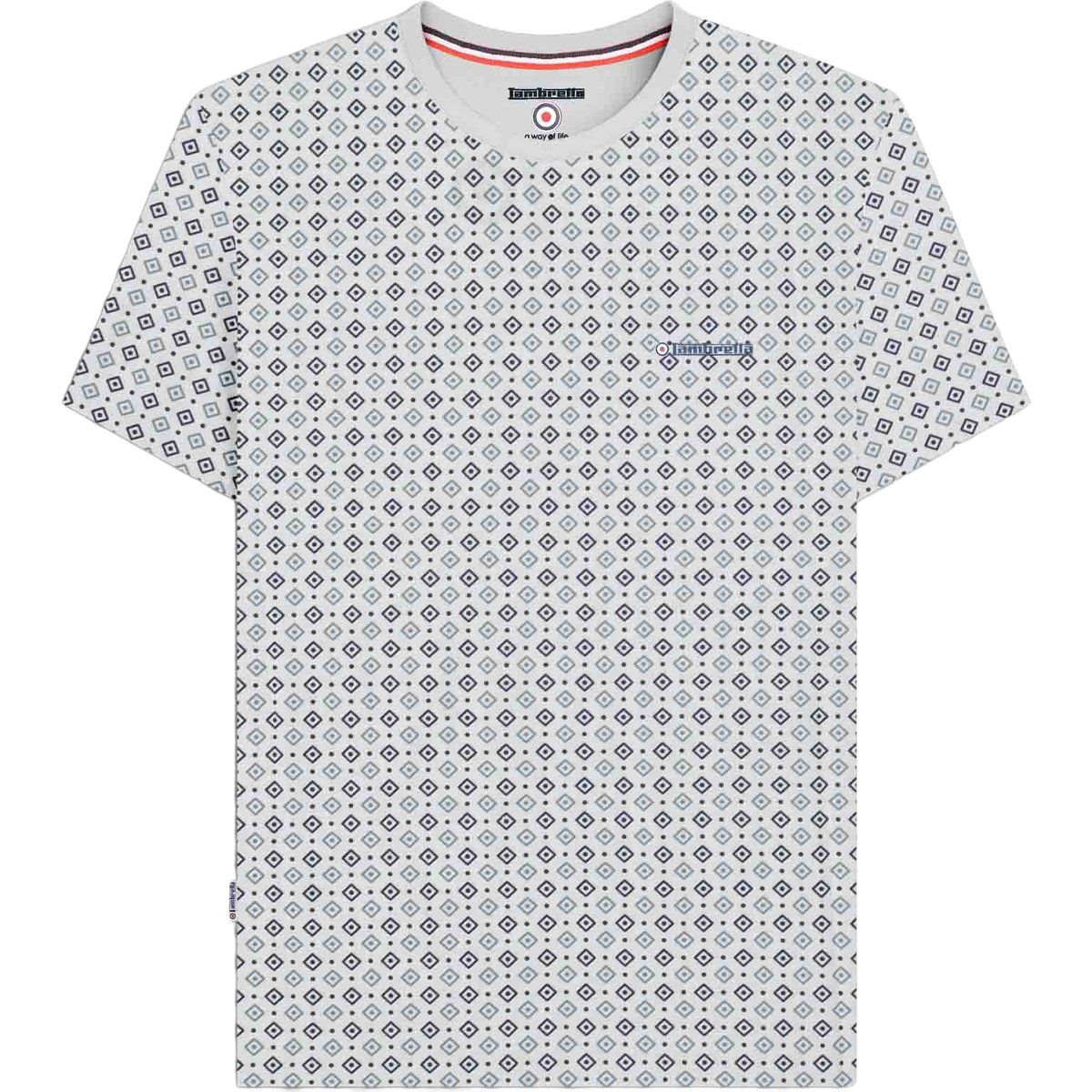 T-Shirt mit geometrischem Druck und Rundhalsausschnitt