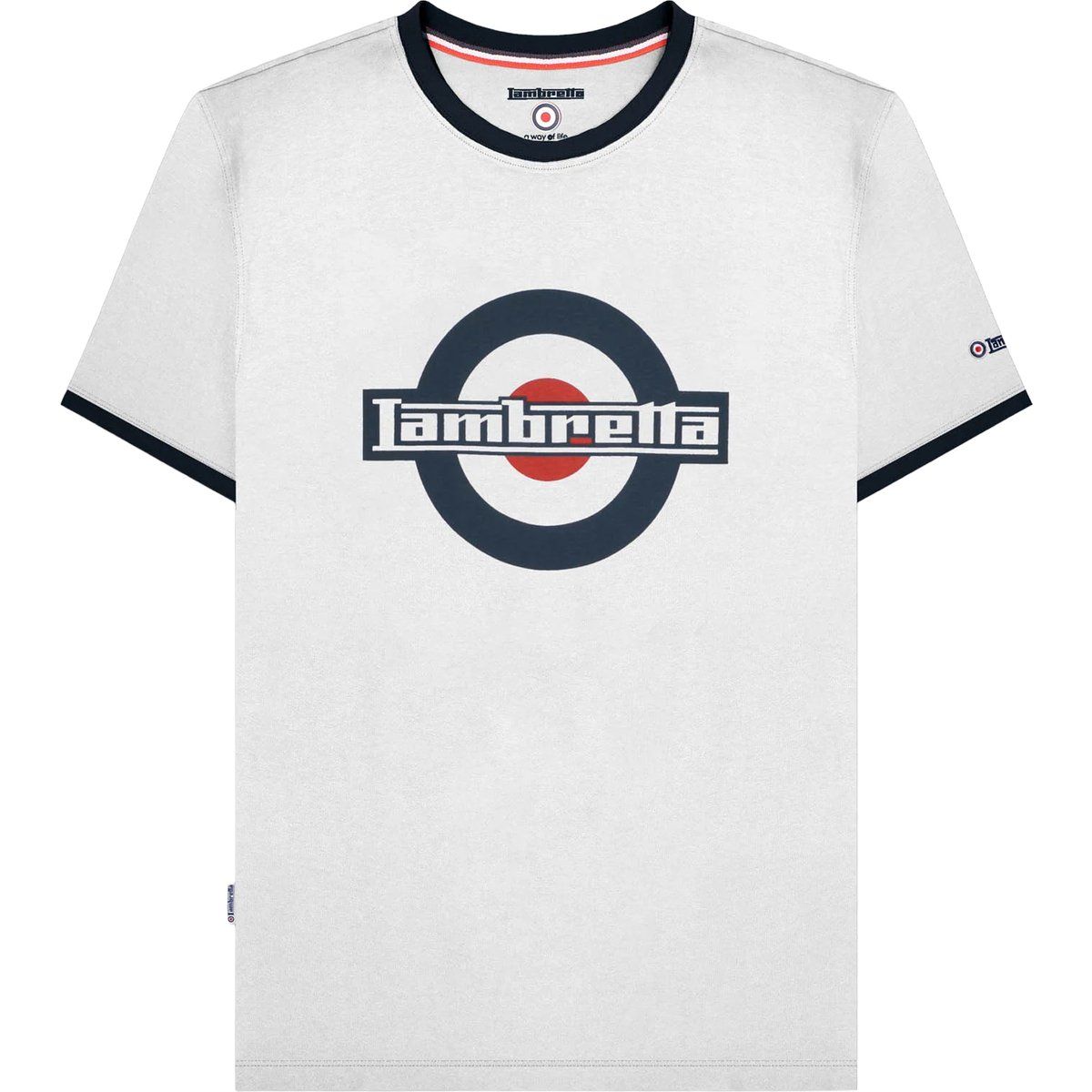 Grafisches Ringer-T-Shirt mit Logo