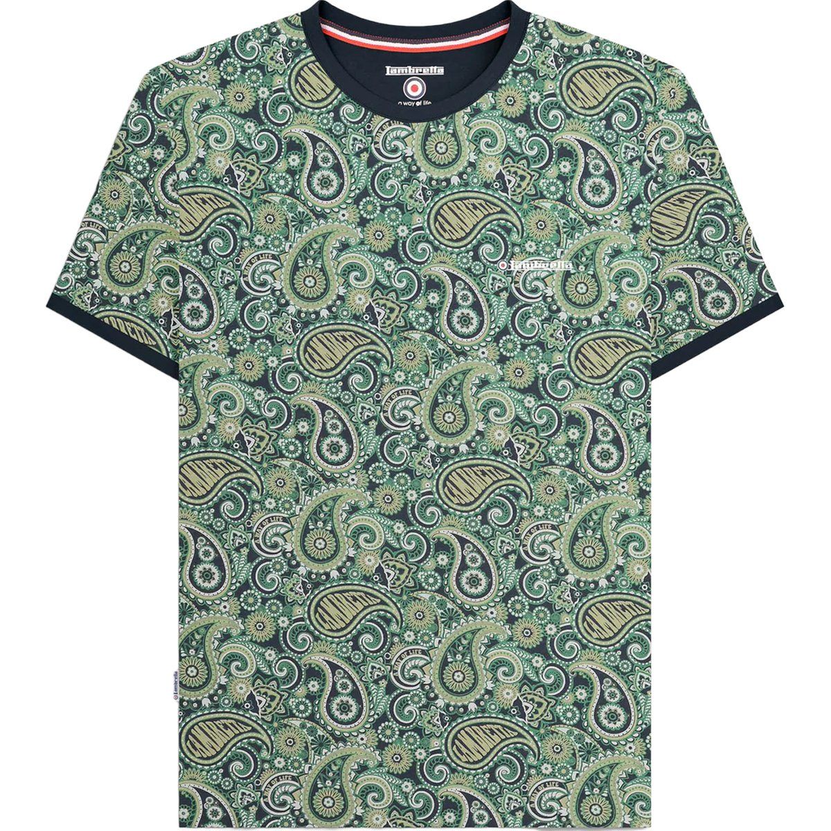 T-Shirt mit Paisley-Print, reguläre Passform