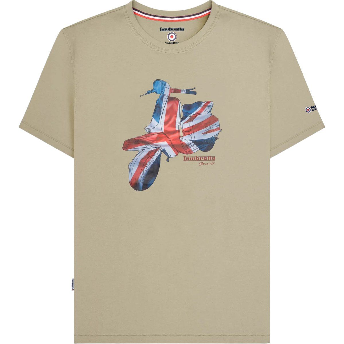 Grafik T-Shirt mit Union Jack Scooter