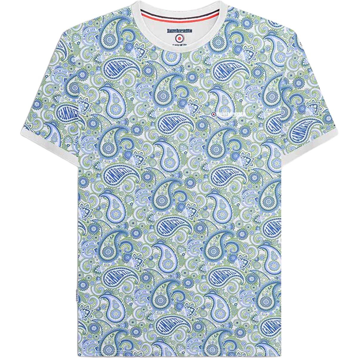 T-Shirt mit Paisley-Muster und Rundhalsausschnitt