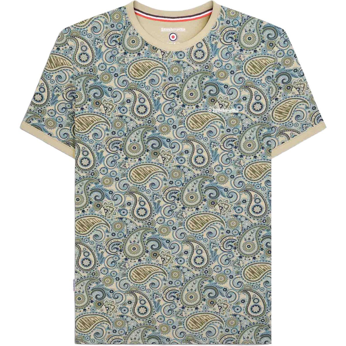T-Shirt mit Paisley-Print und Rundhalsausschnitt
