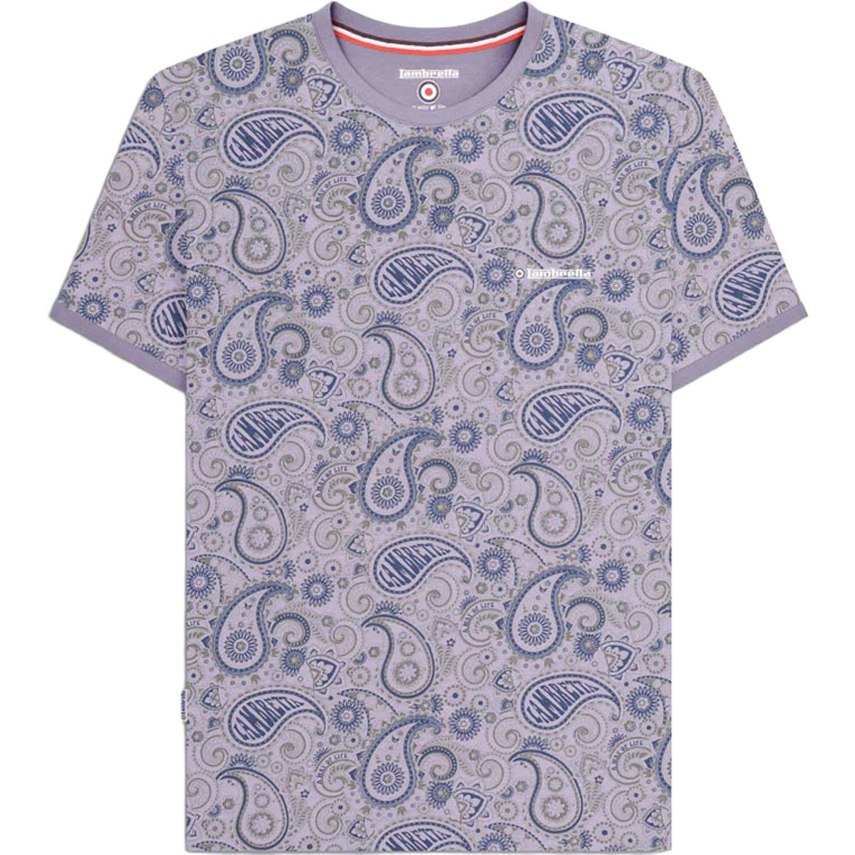 T-Shirt mit Paisley-Muster und Rundhalsausschnitt
