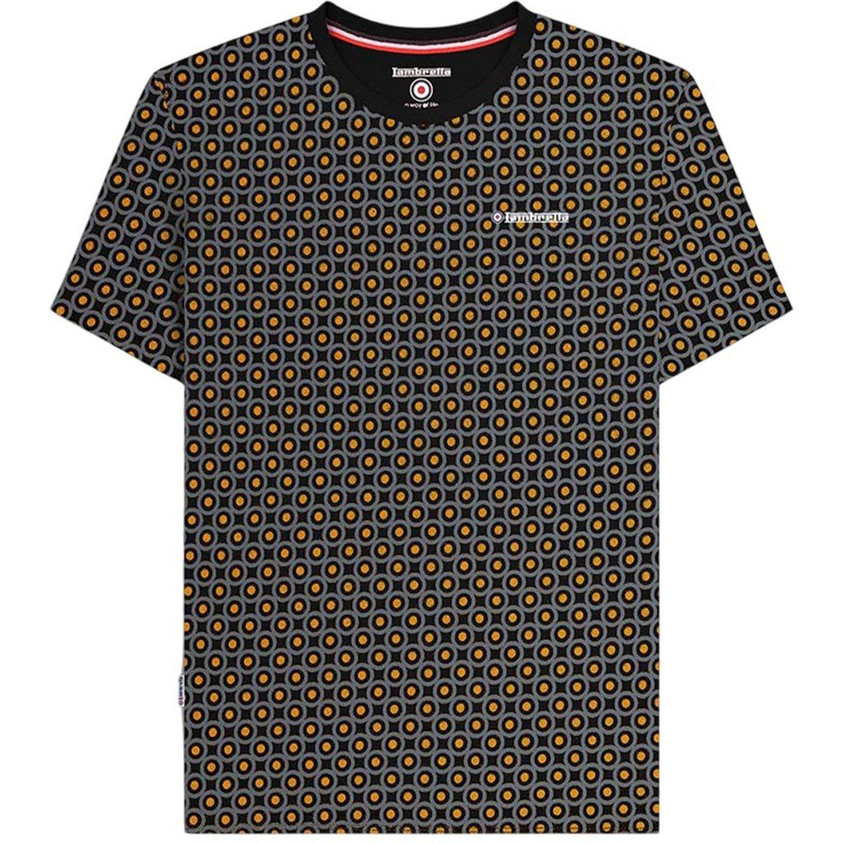 T-Shirt mit geometrischem Muster und Rundhalsausschnitt