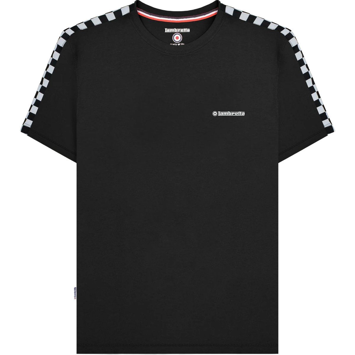 Herren T-Shirt mit Karomuster und Rundhalsausschnitt