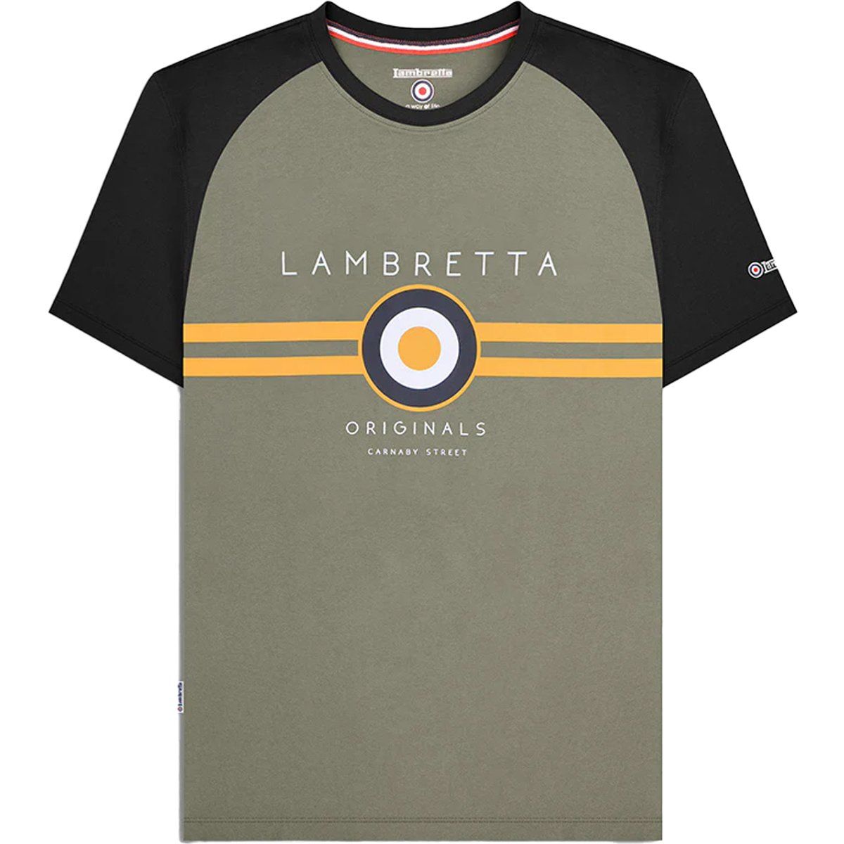 Retro Grafikprint Raglan T-Shirt