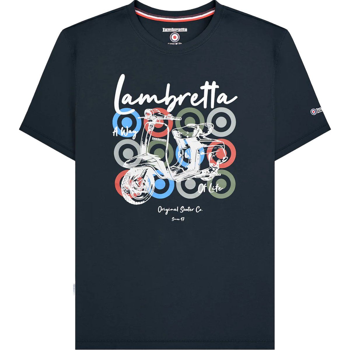 Herren Lambretta Scooter Grafik T-Shirt