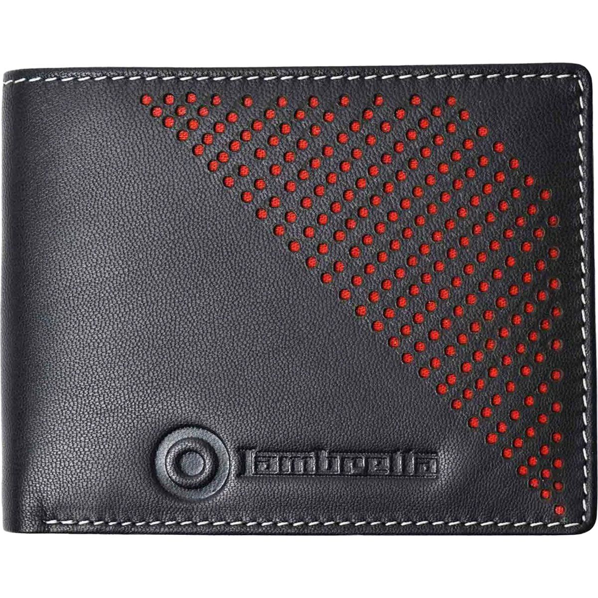 Geprägte Leder-Geldbörse im Bifold-Stil