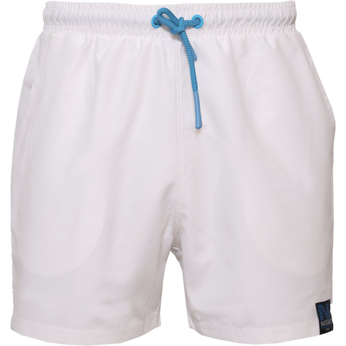 Klassische Uni-Badeshorts mit Kordelzug
