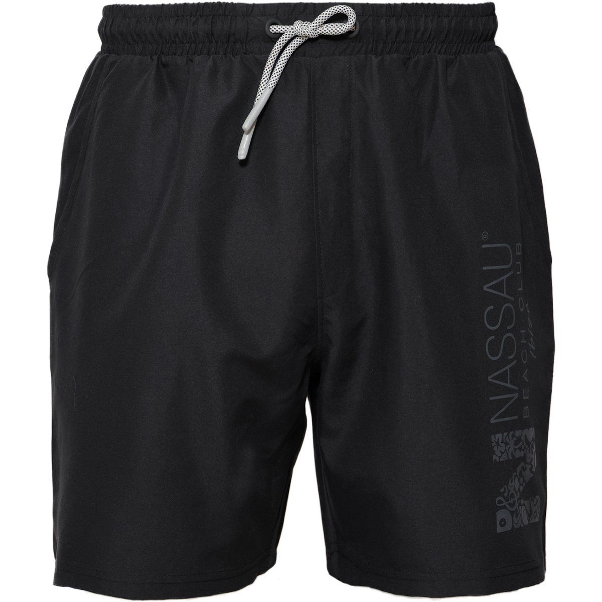 Herren Badeshorts mit Taschen, einfarbig
