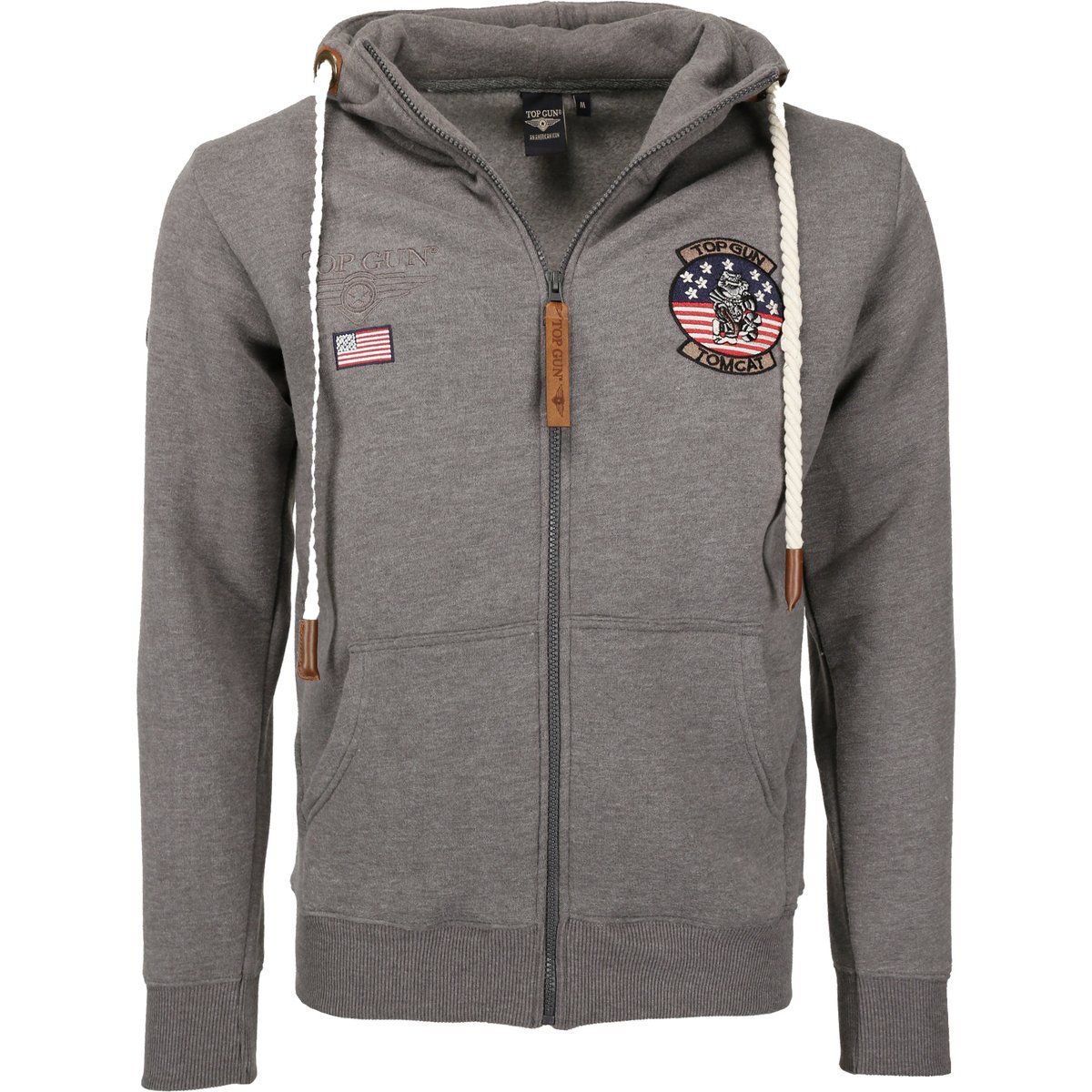 Top Gun Sweatjacke mit Stickereien