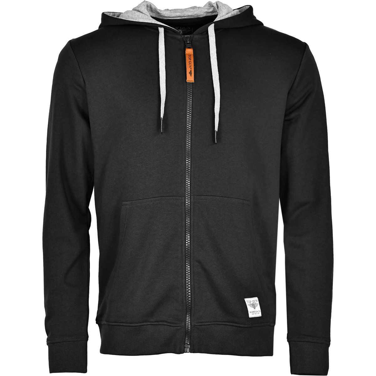 Lässige Kapuzenjacke mit Reißverschluss und Kordelzug