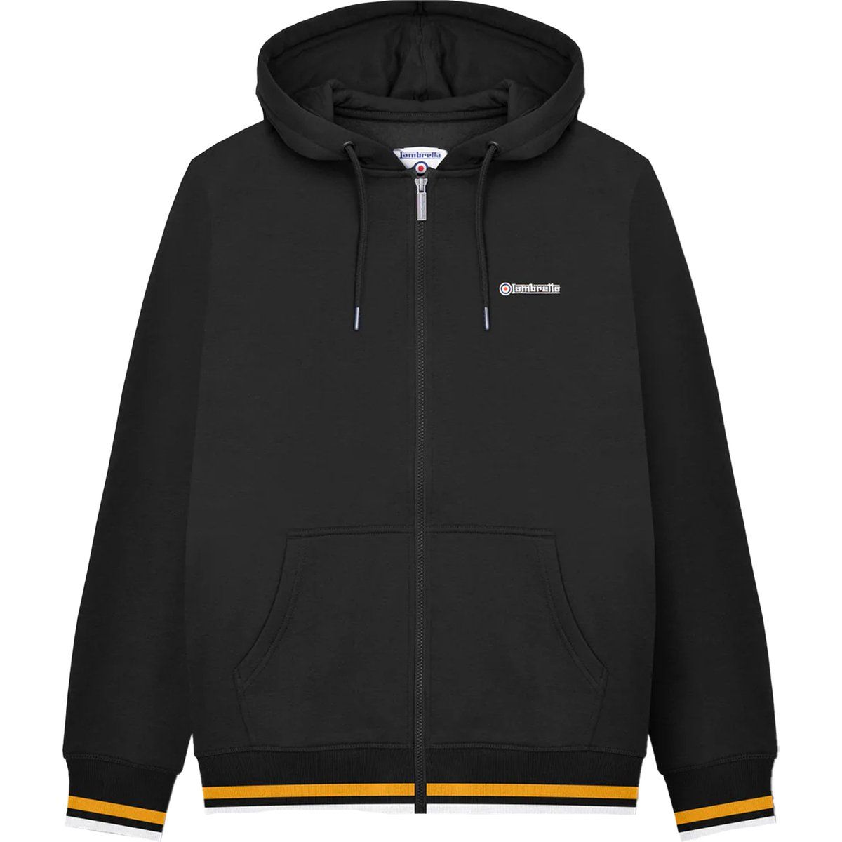 Herren Logo Hoodie mit durchgehendem Reißverschluss