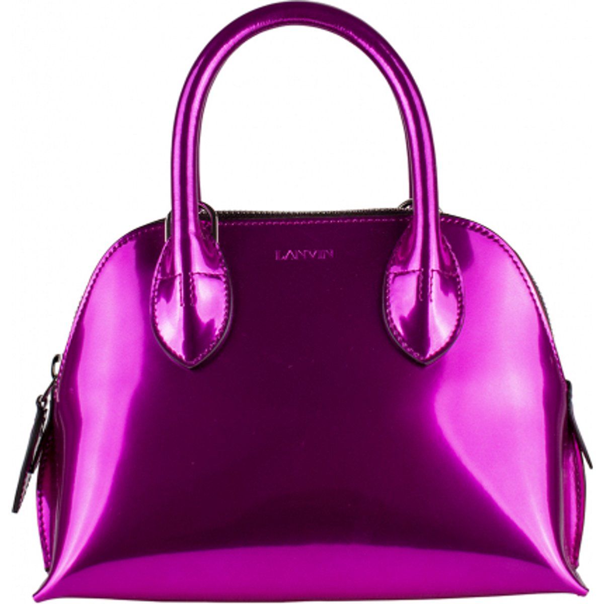 Metallic Mini Dome Handtasche