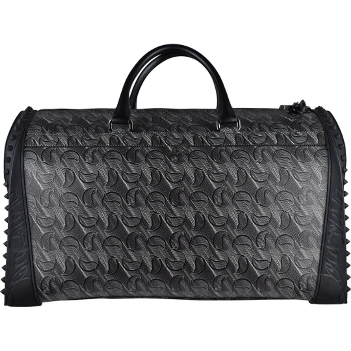 Reisetasche aus geprägtem Leder mit Monogramm