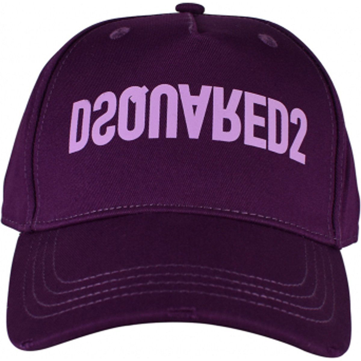 Dsquared2 Violette Baseballkappe mit Logo