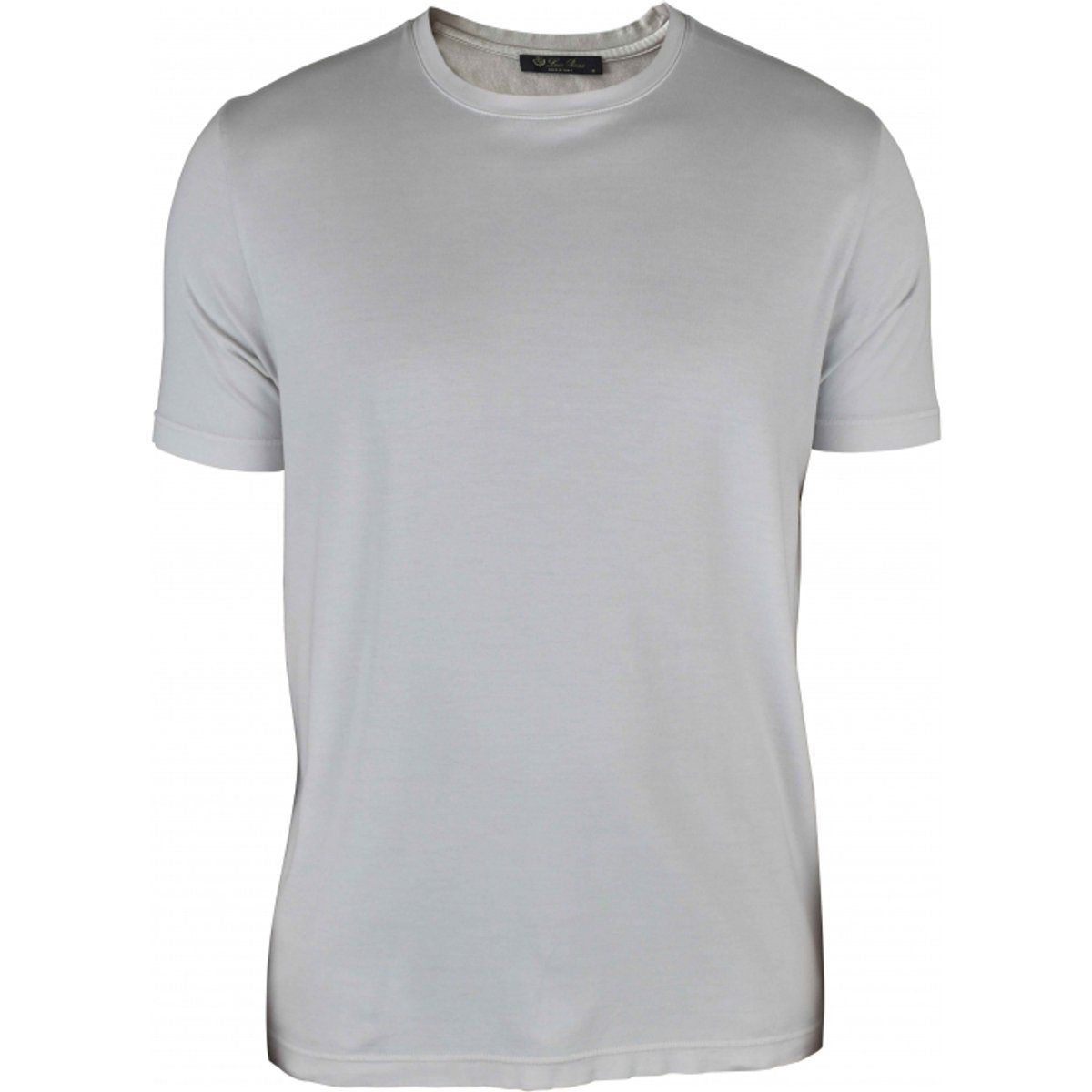 Kurzärmeliges Baumwoll-T-Shirt mit Rundhalsausschnitt