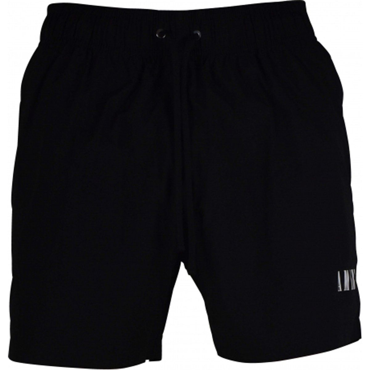 Schwarze Badeshorts mit Kordelzug