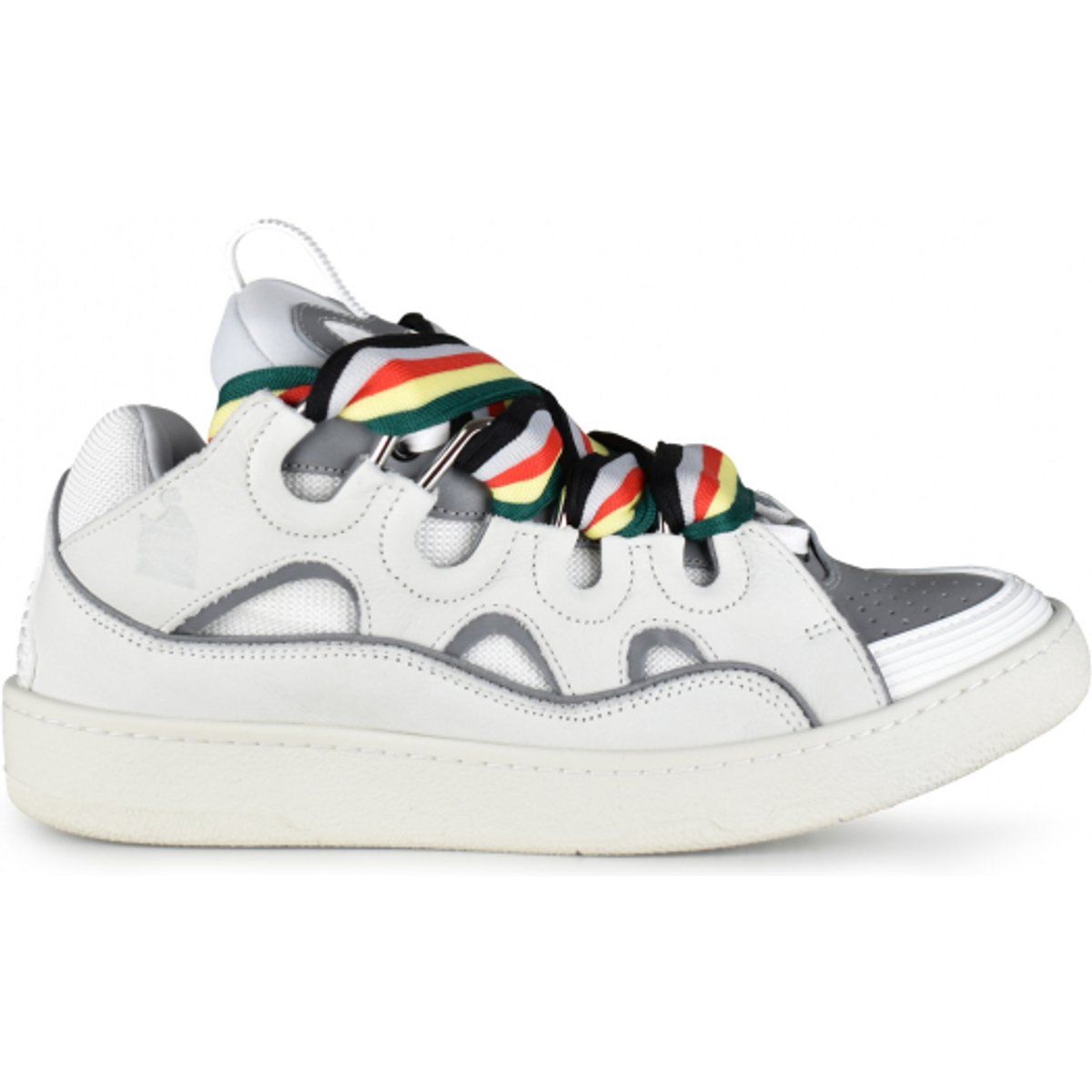 Curb Leder-Sneakers mit Band-Schnürsenkeln