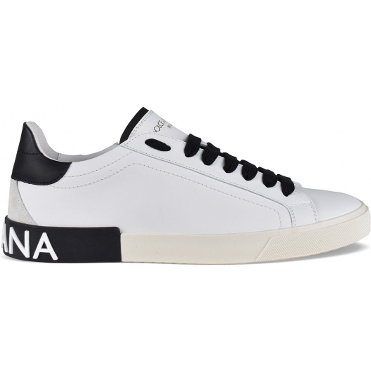 Weiße Leder Low-Top Sneakers