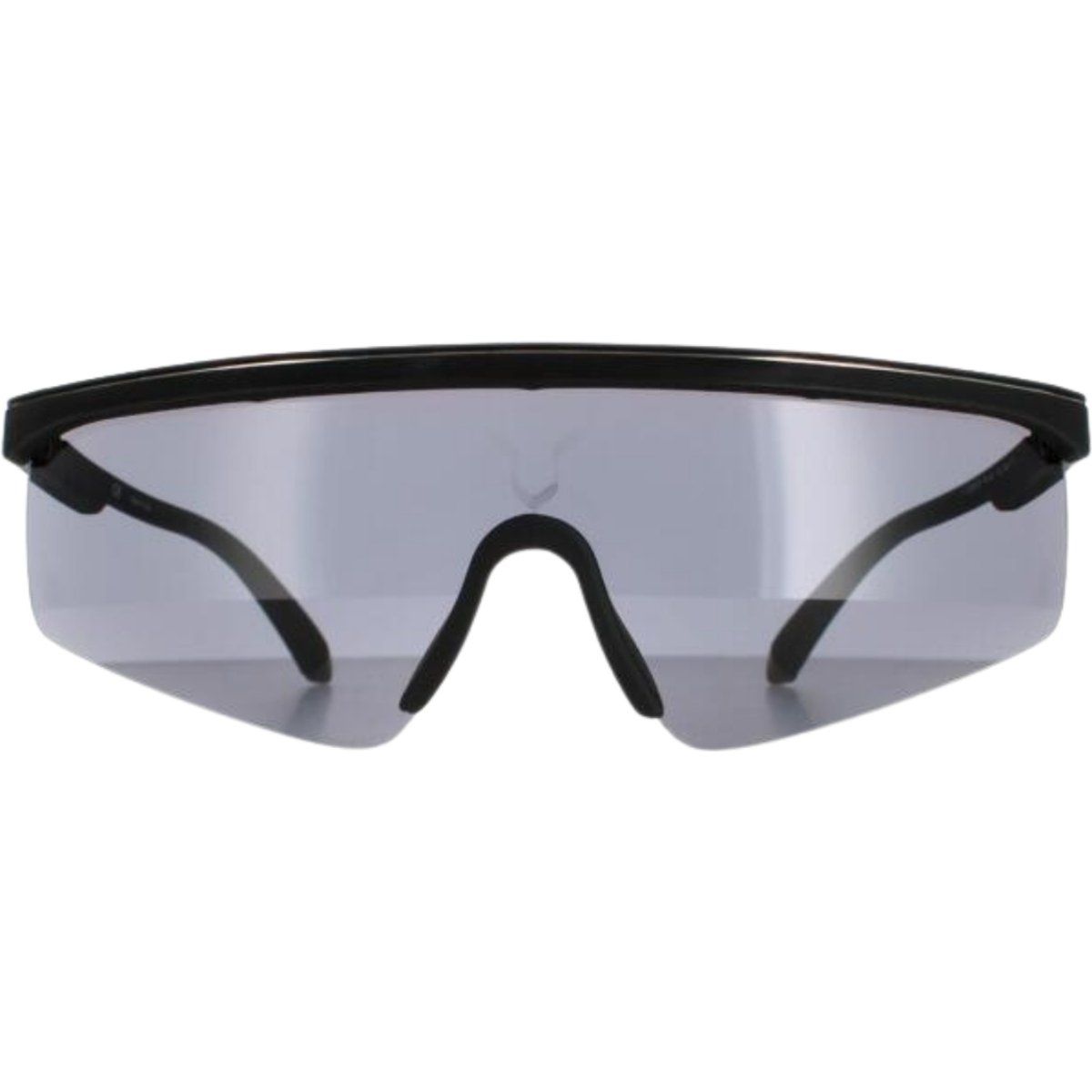 Futuristische Shield-Sonnenbrille mit Gummibeschichtung
