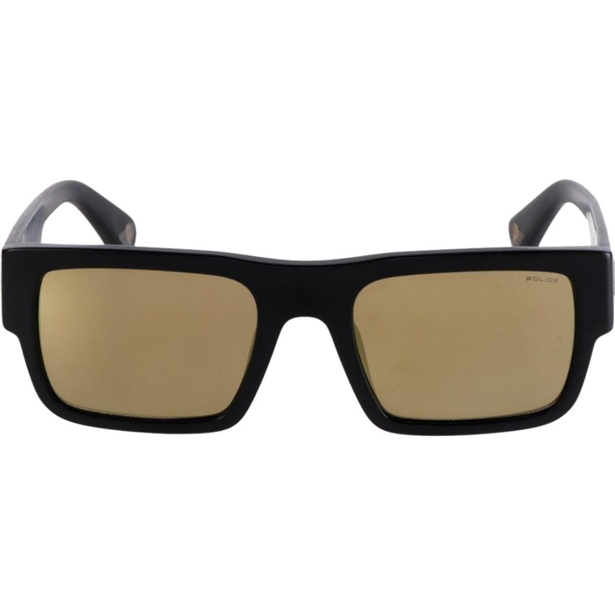 Matt schwarze rechteckige Sonnenbrille