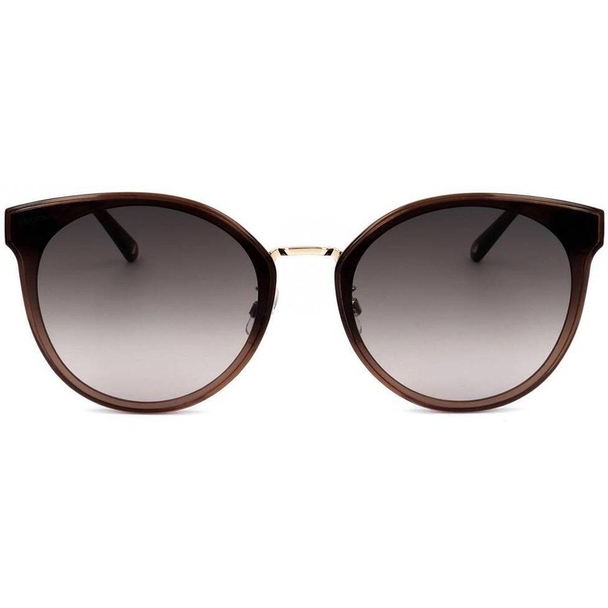 Runde Acetat- und Metall-Damen-Sonnenbrille