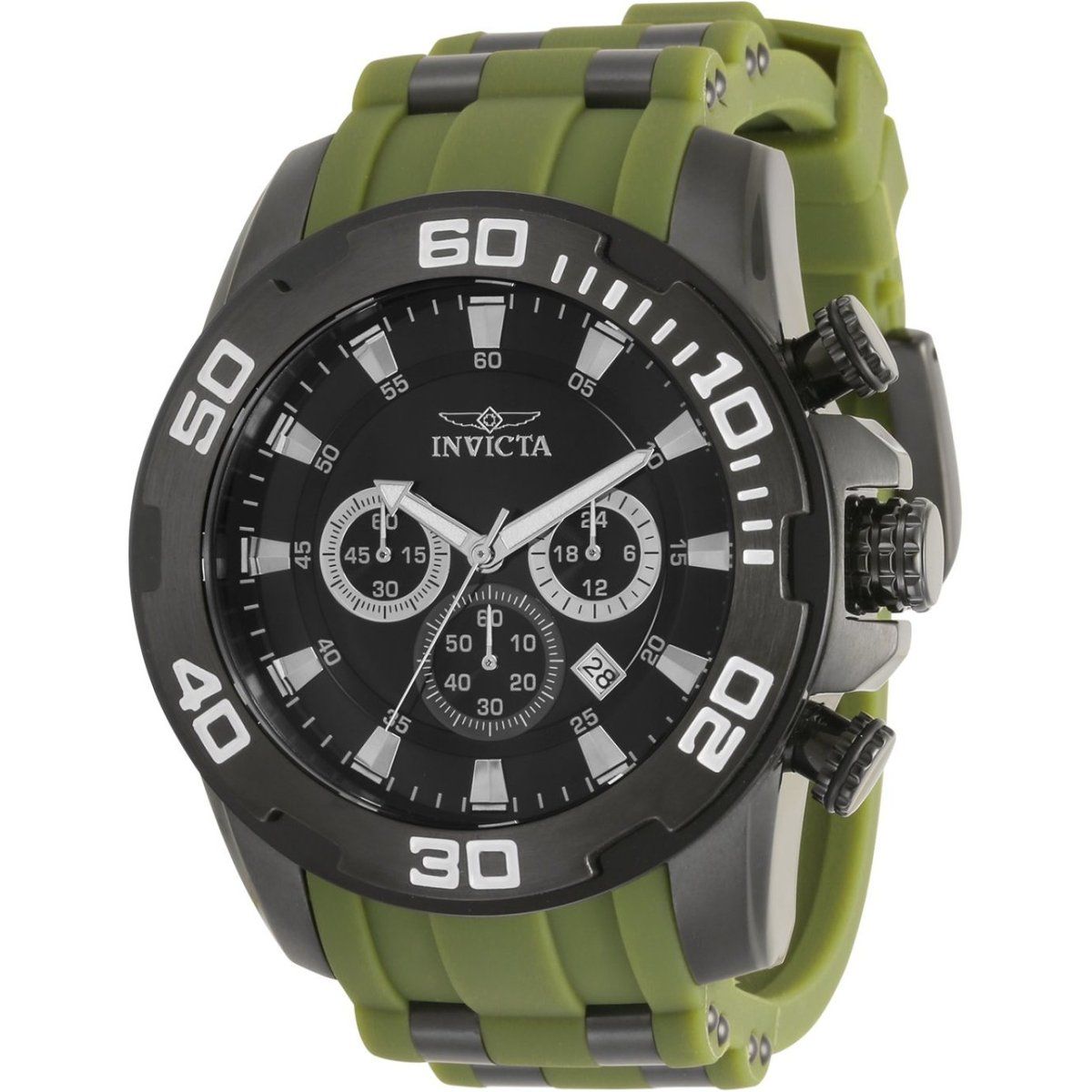 Olivgrüne Chronograph Taucheruhr