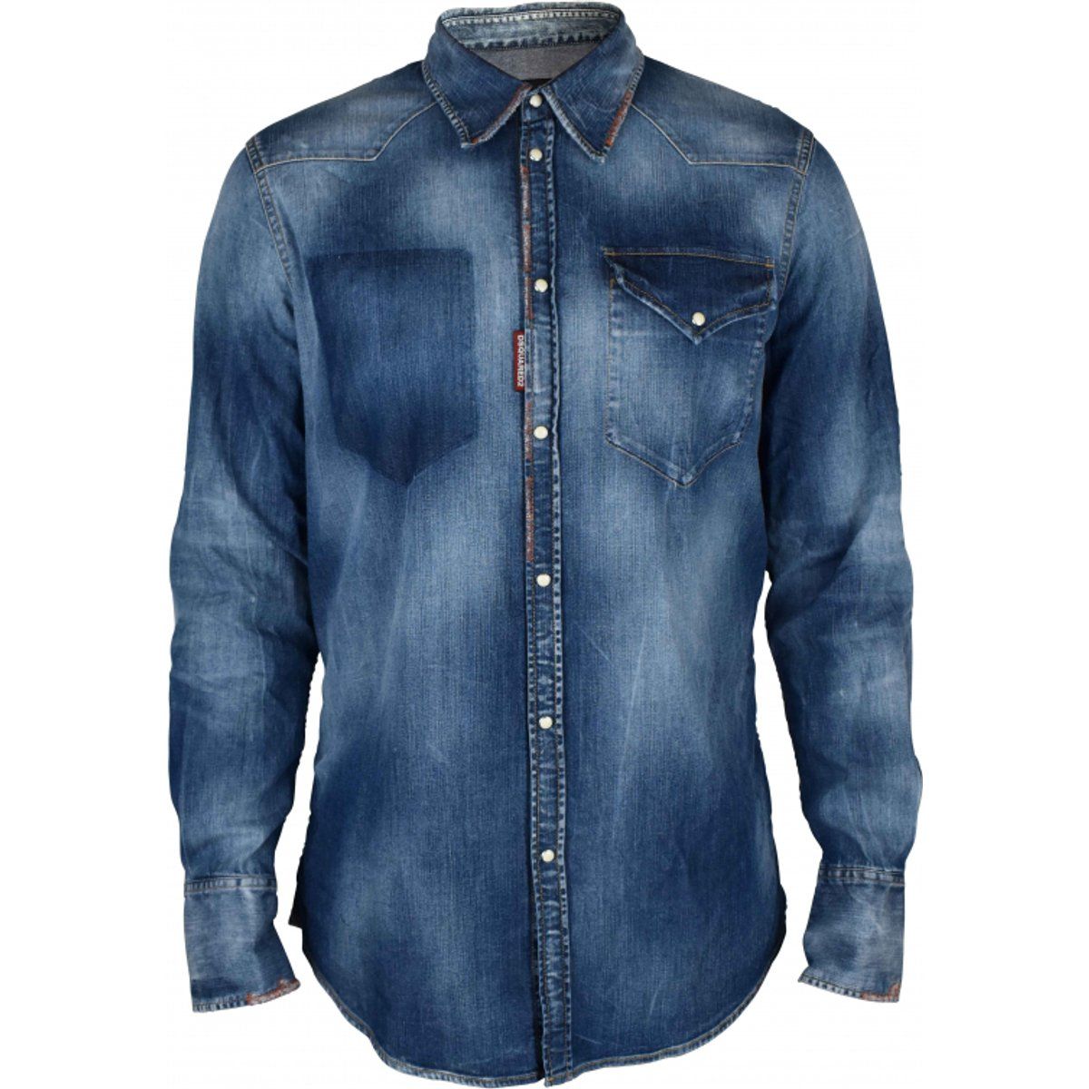 Jeanshemd im Western-Stil mit Waschung