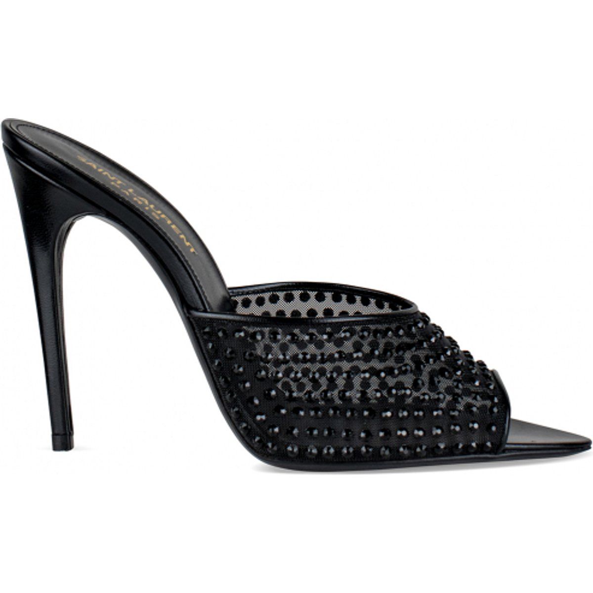Strass-besetzte Stiletto-Pantoletten