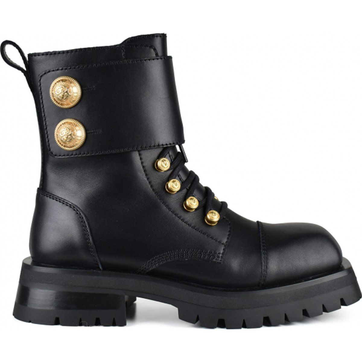 Ranger Army Boots mit Goldknöpfen