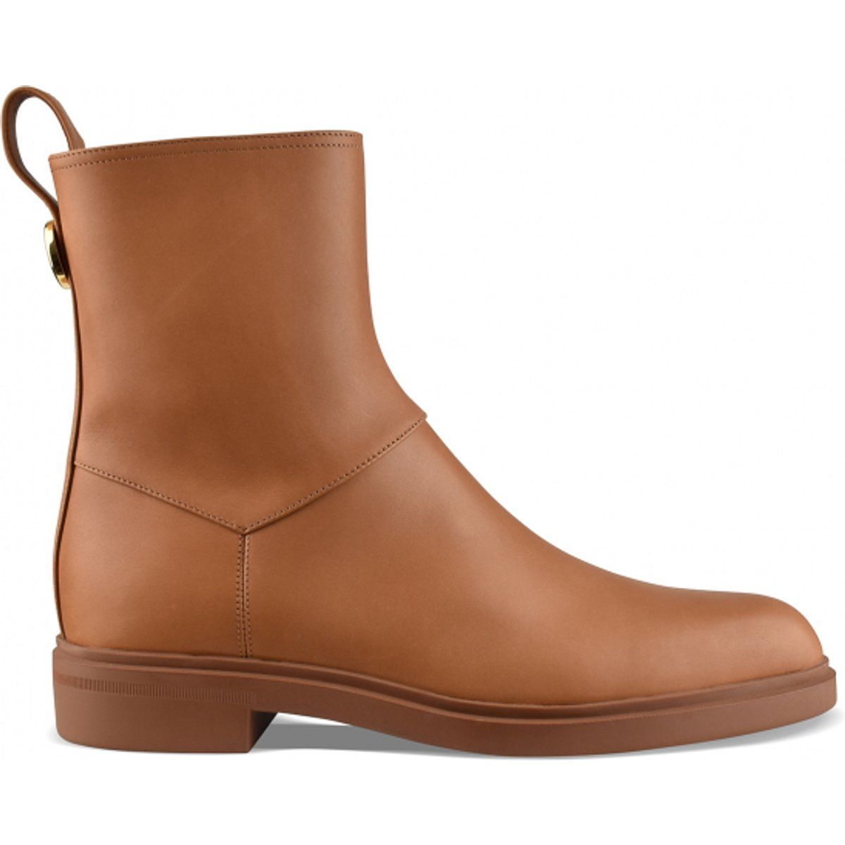 Elegante Ankle Boots aus gewachstem Kalbsleder